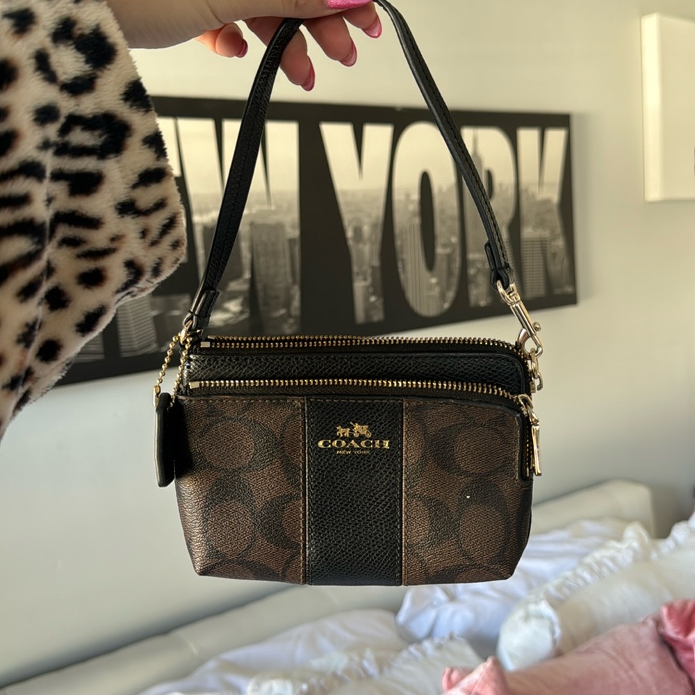 Coach wallet with strap